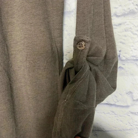 Splendid Henley Tab Sleeve Shirt Top - Picture 6 of 6